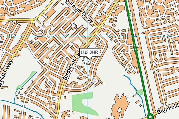 LU3 2HR map - OS VectorMap District (Ordnance Survey)