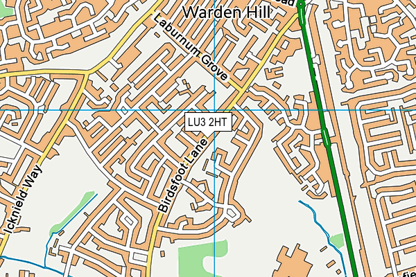LU3 2HT map - OS VectorMap District (Ordnance Survey)