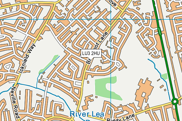 LU3 2HU map - OS VectorMap District (Ordnance Survey)