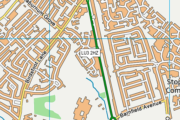 LU3 2HZ map - OS VectorMap District (Ordnance Survey)