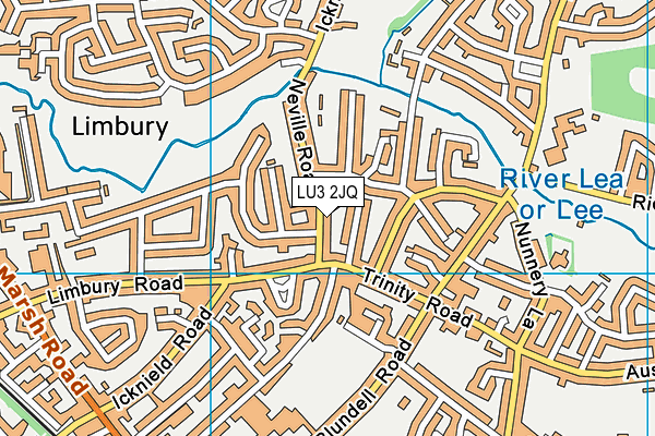 LU3 2JQ map - OS VectorMap District (Ordnance Survey)