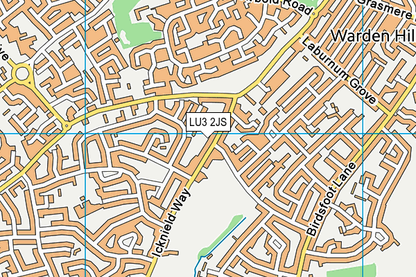 LU3 2JS map - OS VectorMap District (Ordnance Survey)