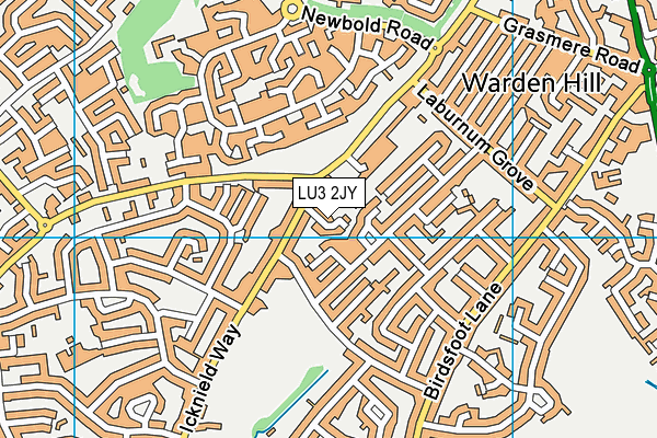 LU3 2JY map - OS VectorMap District (Ordnance Survey)