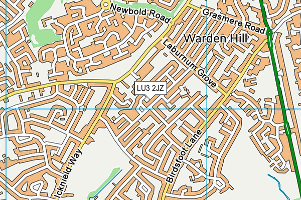 LU3 2JZ map - OS VectorMap District (Ordnance Survey)