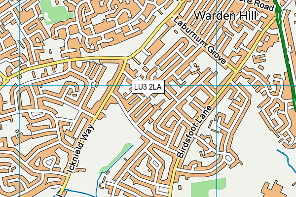 LU3 2LA map - OS VectorMap District (Ordnance Survey)