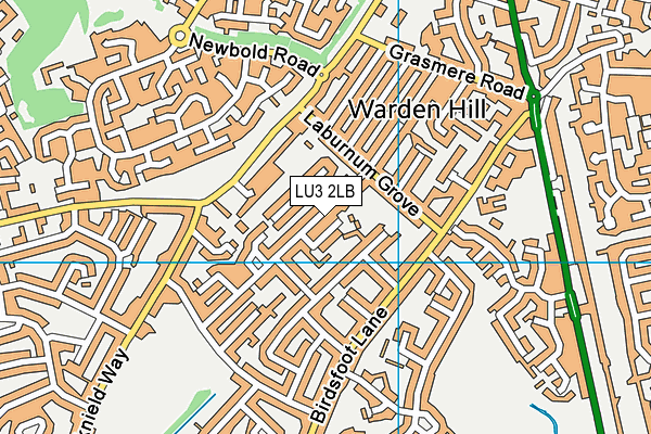 LU3 2LB map - OS VectorMap District (Ordnance Survey)