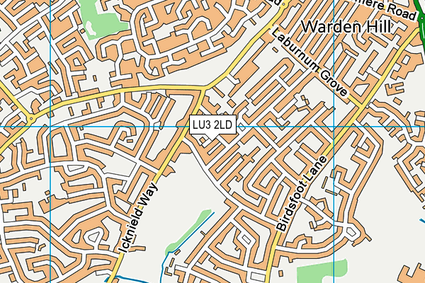 LU3 2LD map - OS VectorMap District (Ordnance Survey)