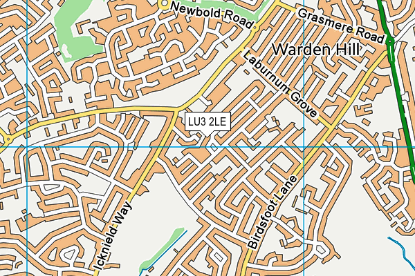 LU3 2LE map - OS VectorMap District (Ordnance Survey)