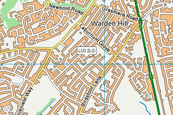 LU3 2LG map - OS VectorMap District (Ordnance Survey)