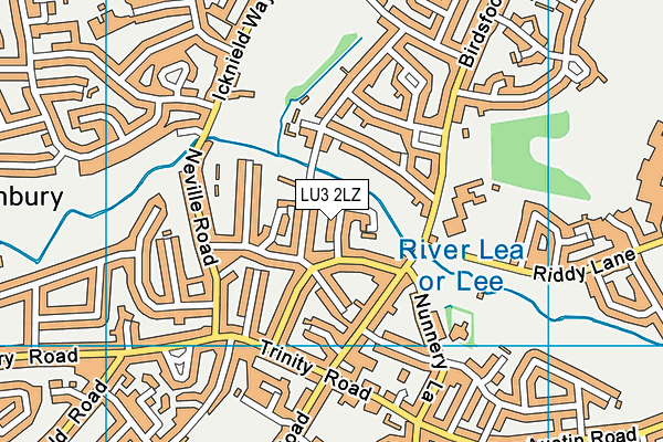 LU3 2LZ map - OS VectorMap District (Ordnance Survey)
