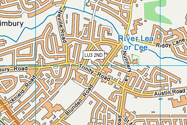 LU3 2ND map - OS VectorMap District (Ordnance Survey)