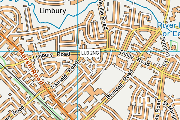 LU3 2NG map - OS VectorMap District (Ordnance Survey)