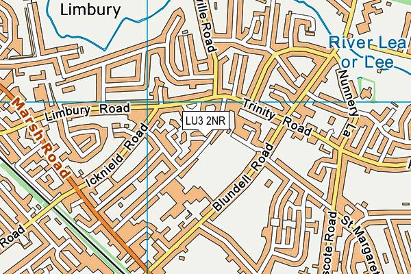 LU3 2NR map - OS VectorMap District (Ordnance Survey)