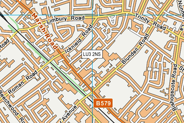 LU3 2NS map - OS VectorMap District (Ordnance Survey)