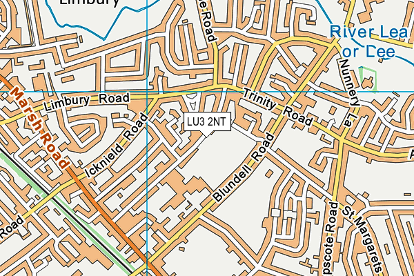 LU3 2NT map - OS VectorMap District (Ordnance Survey)