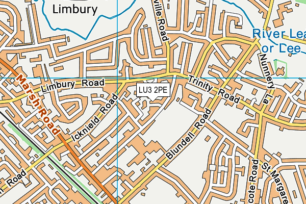 LU3 2PE map - OS VectorMap District (Ordnance Survey)