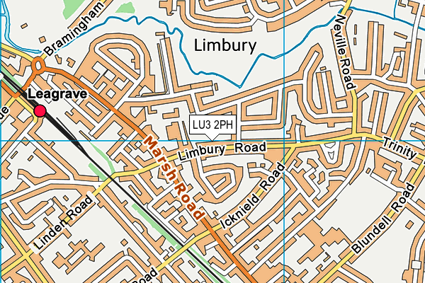 LU3 2PH map - OS VectorMap District (Ordnance Survey)