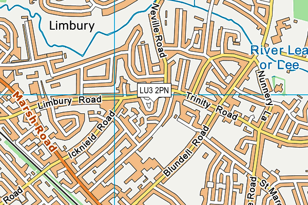 LU3 2PN map - OS VectorMap District (Ordnance Survey)