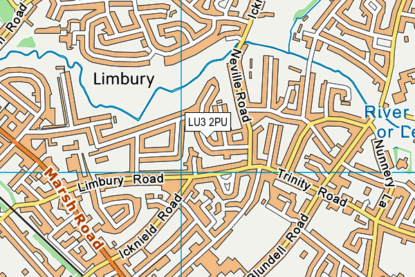 LU3 2PU map - OS VectorMap District (Ordnance Survey)