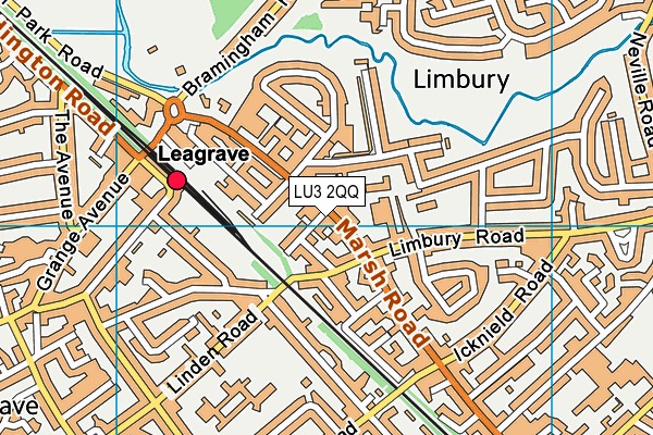 LU3 2QQ map - OS VectorMap District (Ordnance Survey)