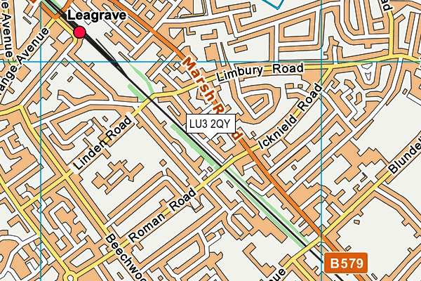 LU3 2QY map - OS VectorMap District (Ordnance Survey)