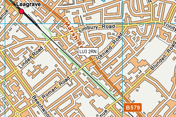 LU3 2RN map - OS VectorMap District (Ordnance Survey)