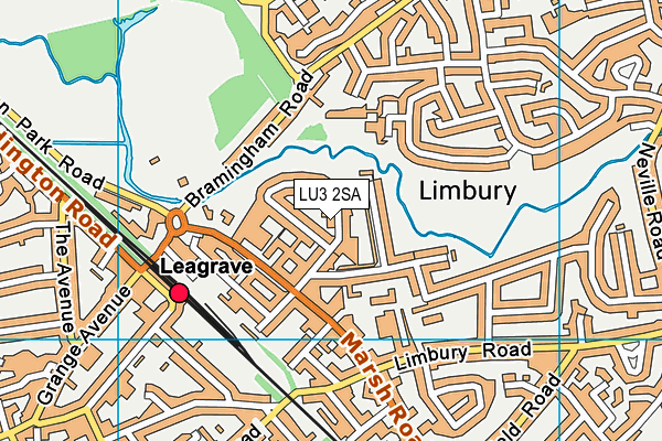 LU3 2SA map - OS VectorMap District (Ordnance Survey)