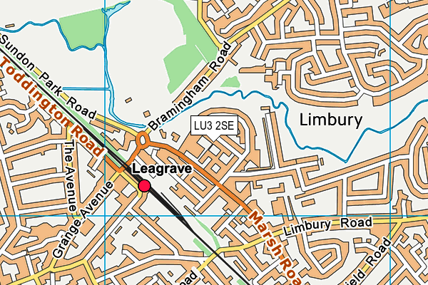 LU3 2SE map - OS VectorMap District (Ordnance Survey)