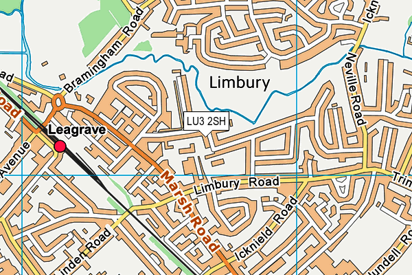 LU3 2SH map - OS VectorMap District (Ordnance Survey)