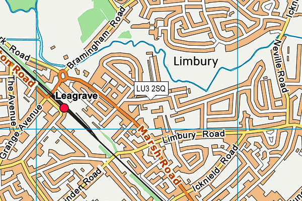 LU3 2SQ map - OS VectorMap District (Ordnance Survey)