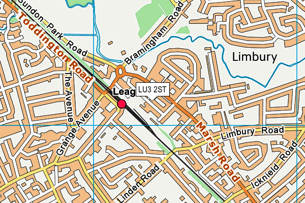 LU3 2ST map - OS VectorMap District (Ordnance Survey)
