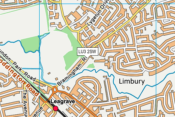 LU3 2SW map - OS VectorMap District (Ordnance Survey)