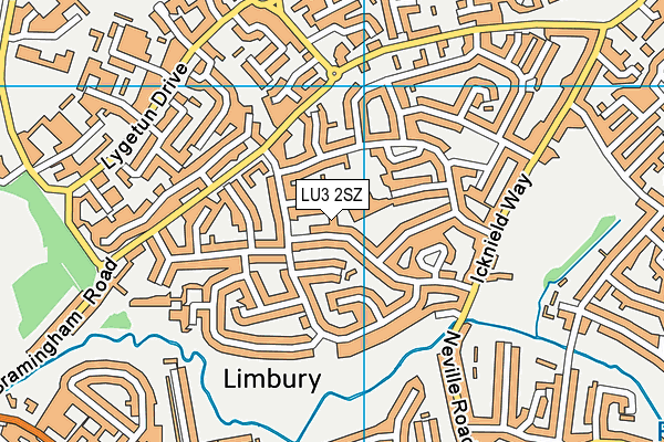 LU3 2SZ map - OS VectorMap District (Ordnance Survey)