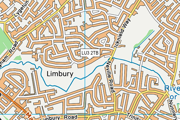 LU3 2TB map - OS VectorMap District (Ordnance Survey)