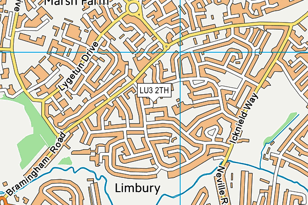 LU3 2TH map - OS VectorMap District (Ordnance Survey)