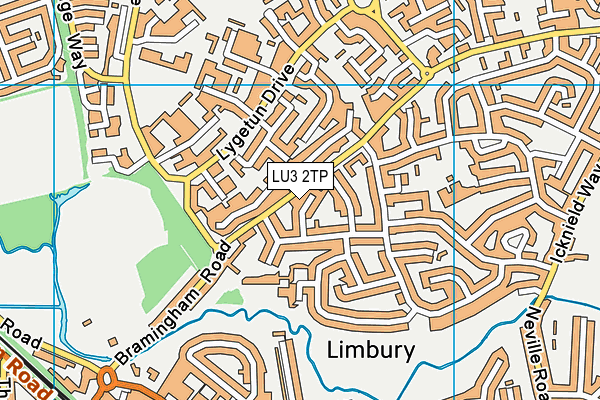 LU3 2TP map - OS VectorMap District (Ordnance Survey)