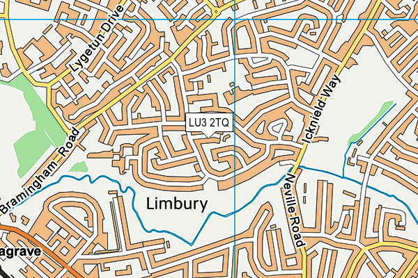 LU3 2TQ map - OS VectorMap District (Ordnance Survey)