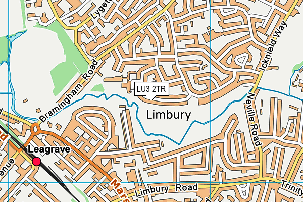 LU3 2TR map - OS VectorMap District (Ordnance Survey)