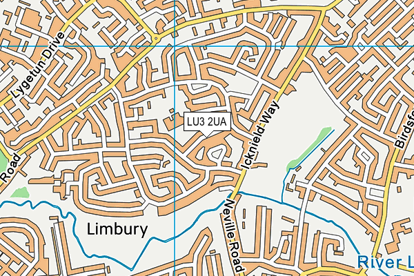 LU3 2UA map - OS VectorMap District (Ordnance Survey)