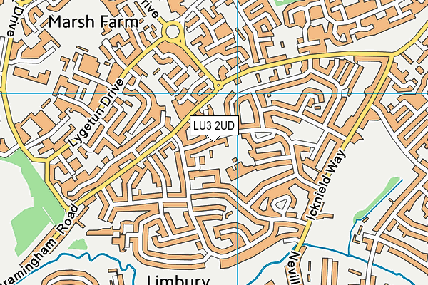 LU3 2UD map - OS VectorMap District (Ordnance Survey)