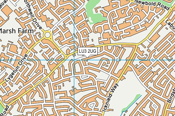 LU3 2UG map - OS VectorMap District (Ordnance Survey)