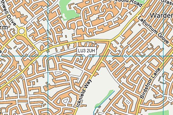 LU3 2UH map - OS VectorMap District (Ordnance Survey)