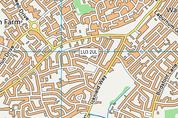 LU3 2UL map - OS VectorMap District (Ordnance Survey)