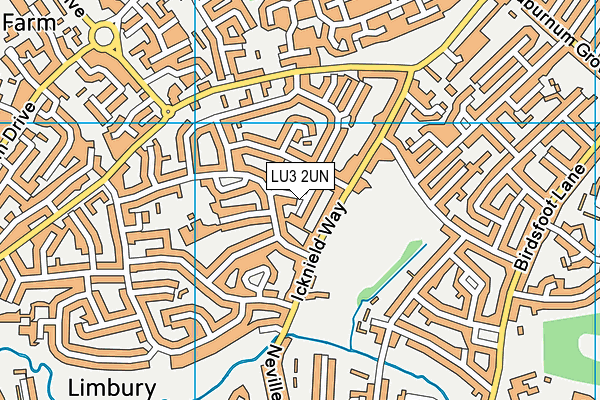 LU3 2UN map - OS VectorMap District (Ordnance Survey)