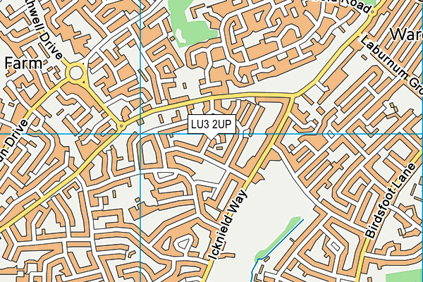 LU3 2UP map - OS VectorMap District (Ordnance Survey)