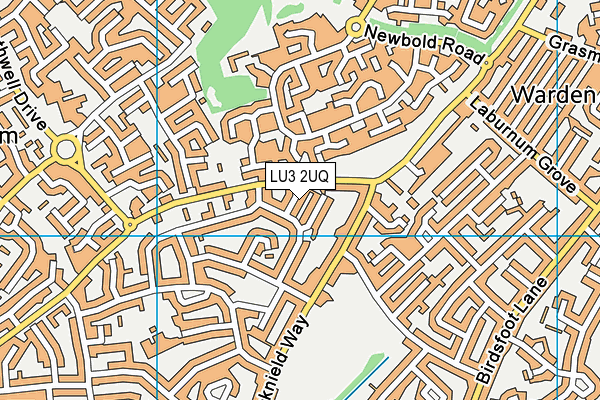 LU3 2UQ map - OS VectorMap District (Ordnance Survey)
