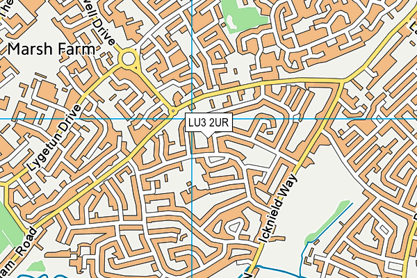 LU3 2UR map - OS VectorMap District (Ordnance Survey)