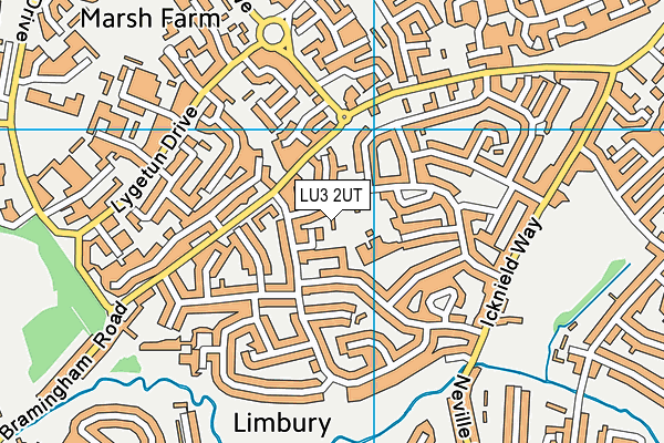 LU3 2UT map - OS VectorMap District (Ordnance Survey)