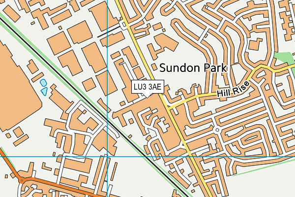 LU3 3AE map - OS VectorMap District (Ordnance Survey)