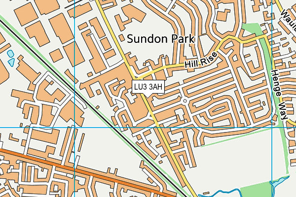 LU3 3AH map - OS VectorMap District (Ordnance Survey)